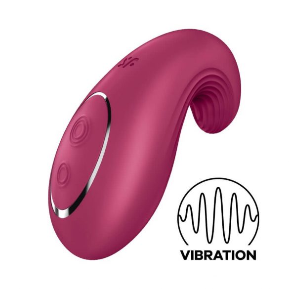 Satisfyer Dipping Delight - vibrator clitoridian cu acumulator (roșu) 