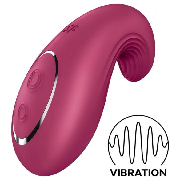 Satisfyer Dipping Delight - vibrator clitoridian cu acumulator (roșu) 