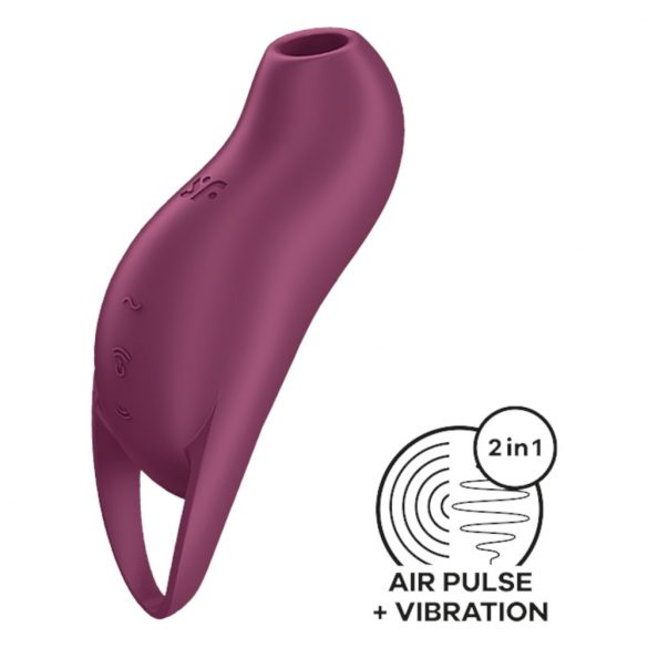 Satisfyer Pocket Pro 1 - stimulator clitoridian cu unde de aer, reîncărcabil (mov) 