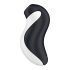 Satisfyer Orca - stimulator clitoridian cu unde de aer, impermeabil (negru-alb) 