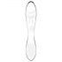 Satisfyer Dazzling Crystal 1 - Dildo din sticlă cu 2 capete (transparent)