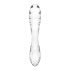 Satisfyer Dazzling Crystal 1 - Dildo din sticlă cu două capete (transparent) 