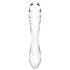 Satisfyer Dazzling Crystal 1 - Dildo din sticlă cu 2 capete (transparent)