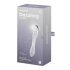 Satisfyer Dazzling Crystal 1 - Dildo din sticlă cu două capete (transparent) 