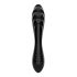 Satisfyer Dazzling Crystal 1 - Dildo din sticlă cu două capete (negru) 