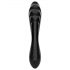 Satisfyer Dazzling Crystal 1 - Dildo din sticlă cu 2 capete (negru)