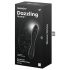 Satisfyer Dazzling Crystal 1 - Dildo din sticlă cu 2 capete (negru)