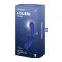 Satisfyer Double Crystal - Dildo din sticlă cu două capete (albastru) 