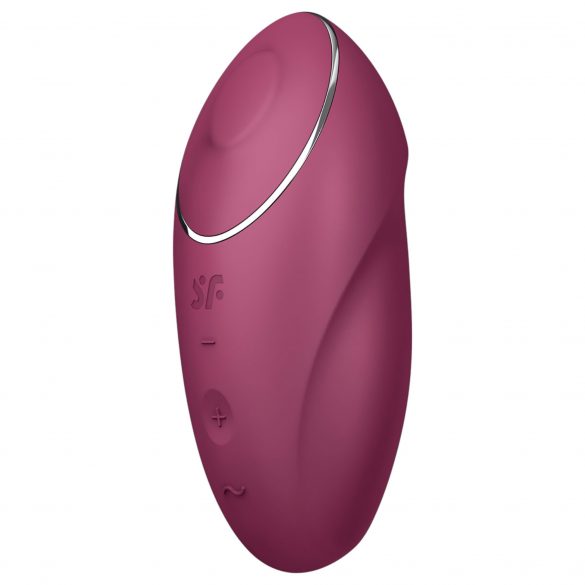 Satisfyer Tap & Climax 1 - vibrator și stimulent clitoridian 2în1 (roșu)