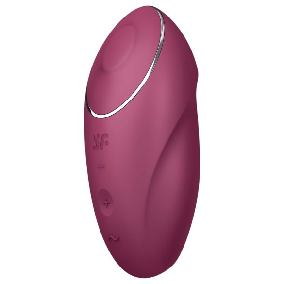 Satisfyer Tap & Climax 1 - Vibrator și stimulent pentru clitoris 2în1 (roșu)