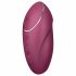 Satisfyer Tap & Climax 1 - vibrator și stimulent clitoridian 2în1 (roșu)