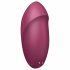 Satisfyer Tap & Climax 1 - vibrator și stimulent clitoridian 2în1 (roșu)