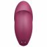 Satisfyer Tap & Climax 1 - vibrator și stimulent clitoridian 2în1 (roșu)