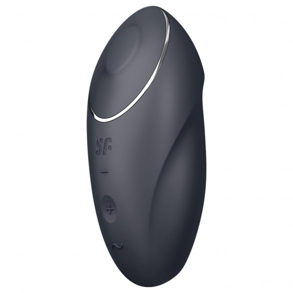 Satisfyer Tap & Climax 1 - 2in1 vibrator și stimulator clitoridian (negru)