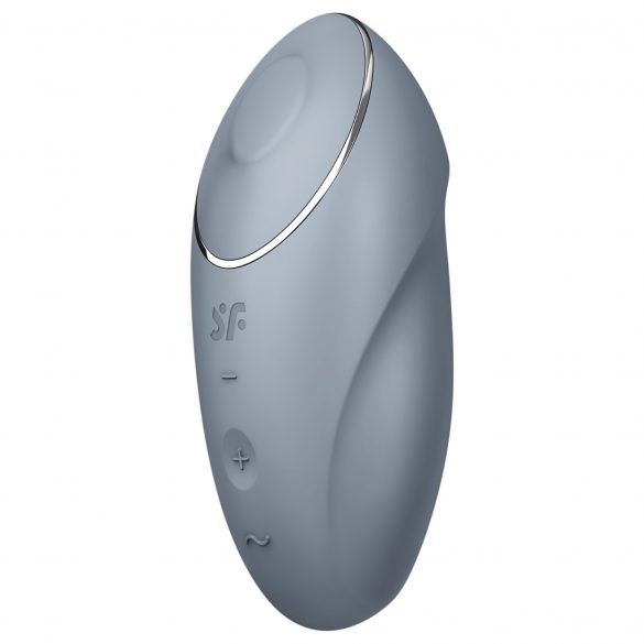 Satisfyer Tap & Climax 1 - Vibrator și stimulator clitoridian 2în1 (gri)