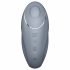 Satisfyer Tap & Climax 1 - Vibrator și stimulator clitoridian 2în1 (gri)