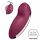 Satisfyer Tap & Climax 2 - 2în1 stimulator de clitoris și vibrator (roșu)