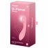 Satisfyer G-Force - vibrator G-punct, reîncărcabil și rezistent la apă (roz) 