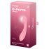 Satisfyer G-Force - vibrator de punct G, cu acumulator și rezistent la apă (roz)