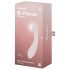 Satisfyer G-Force - vibrator reîncărcabil, impermeabil pentru punctul G (bej)