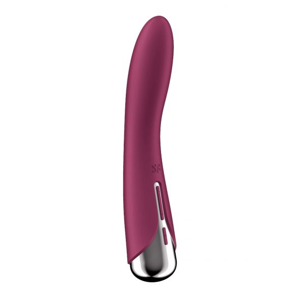 Satisfyer Spinning Vibe 1 - Vibrator pentru punctul G cu cap rotativ (roșu) 