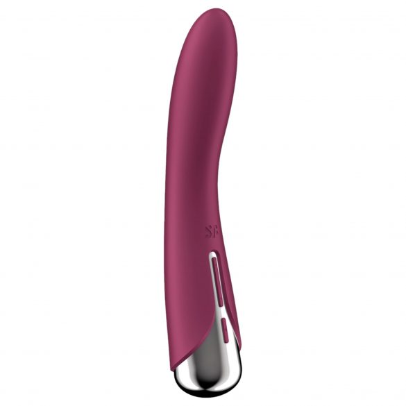 Satisfyer Spinning Vibe 1 - Vibrator pentru punctul G cu cap rotativ (roșu) 