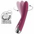 Satisfyer Spinning Vibe 1 - Vibrator pentru punctul G cu cap rotativ (roșu) 