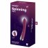 Satisfyer Spinning Vibe 1 - Vibrator pentru punctul G cu cap rotativ (roșu) 