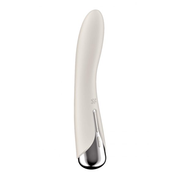 Satisfyer Spinning Vibe 1 - vibrator pentru punctul G cu cap rotativ (bej) 