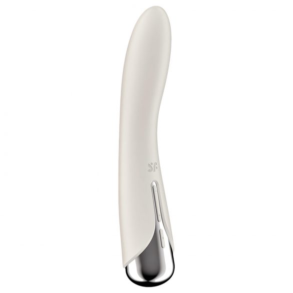 Satisfyer Spinning Vibe 1 - vibrator punctul G cu cap rotativ (bej)