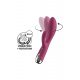 Satisfyer Spinning Rabbit 1 - vibrator cu braț rotativ pentru clitoris (roșu) 