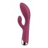 Satisfyer Spinning Rabbit 1 - vibrator cu braț rotativ pentru clitoris (roșu) 