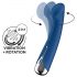 Satisfyer Spinning G-Spot 1 - vibrator pentru punctul G cu cap rotativ (albastru)