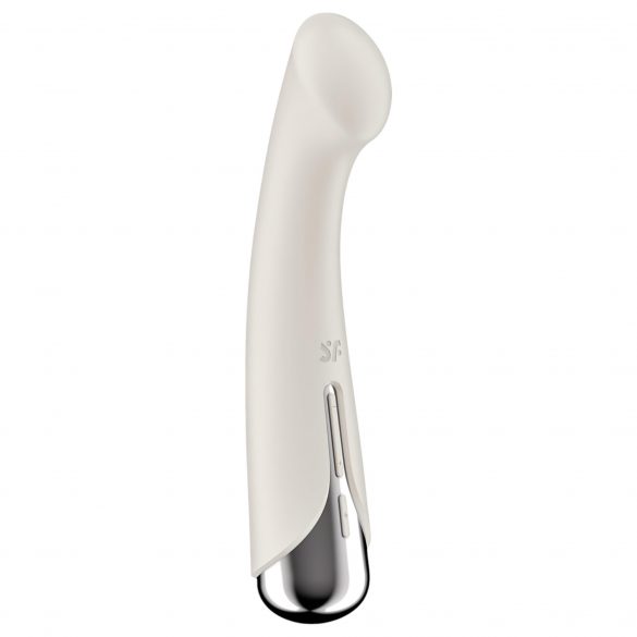 Satisfyer Spinning G-Spot 1 - vibrator pentru punctul G cu cap rotativ (bej) 