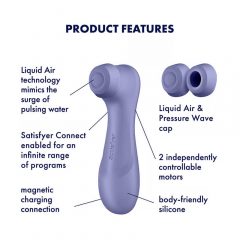   Satisfyer Pro 2 Gen3 - inteligent, stimulator clitoridian cu aer pulsatoriu (mov)