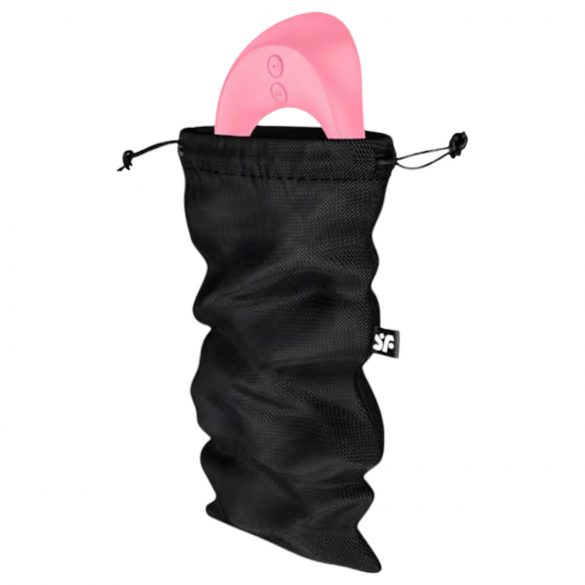 Satisfyer Treasure Bag - geantă de depozitare discretă - medie (neagră)