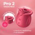 Satisfyer Pro 2 Rose Classic - stimulent aeropulsator pentru clitoris (roșu)