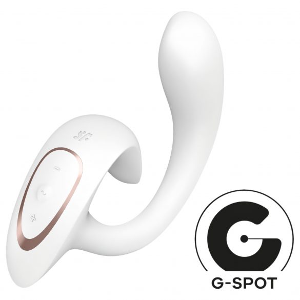 Satisfyer G for Goddess 1 - vibrator pentru clitoris și punctul G (alb) 