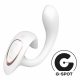 Satisfyer G for Goddess 1 - vibrator pentru clitoris și punctul G (alb) 