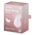 Satisfyer Dew Drop - vibrator clitoridian rezistent la apă, cu acumulator (alb) 