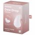 Satisfyer Dew Drop - vibrator clitoridian rezistent la apă, cu acumulator (alb) 