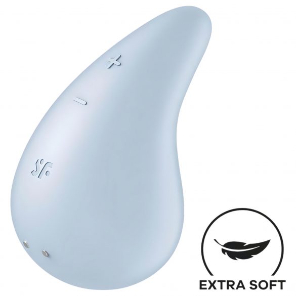 Satisfyer Dew Drop - vibrator clitoridian reîncărcabil și rezistent la apă (albastru) 