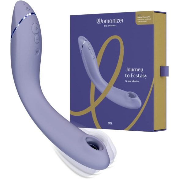 Womanizer OG - vibrator G-spot cu acumulator și unde de aer 2in1 (mov) 