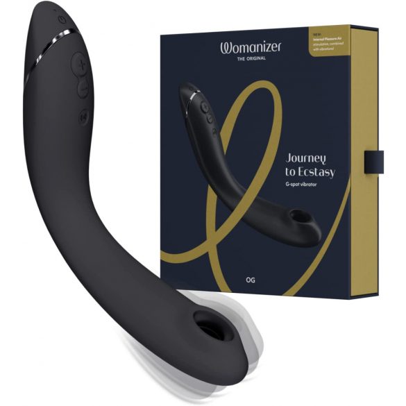 Womanizer OG - vibrator cu acumulator și tehnologie de unde de aer 2 în 1 (negru) 