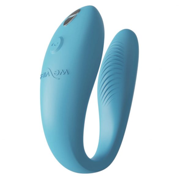 We-Vibe Sync Go - vibrator pentru cupluri inteligent, reîncărcabil (turcoaz) 