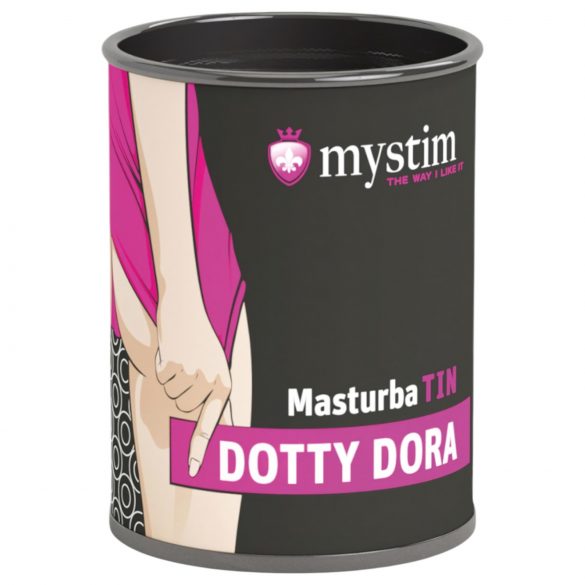 Mystim MasturbaTIN Dotty Dora - masturbator cu puncte (alb)