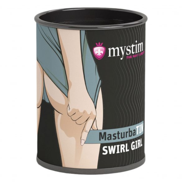 Mystim MasturbaTIN Swirl Girl - masturbator ondulat (alb)