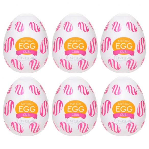 Ou TENGA Egg Curl - ou pentru masturbare (6 buc.)