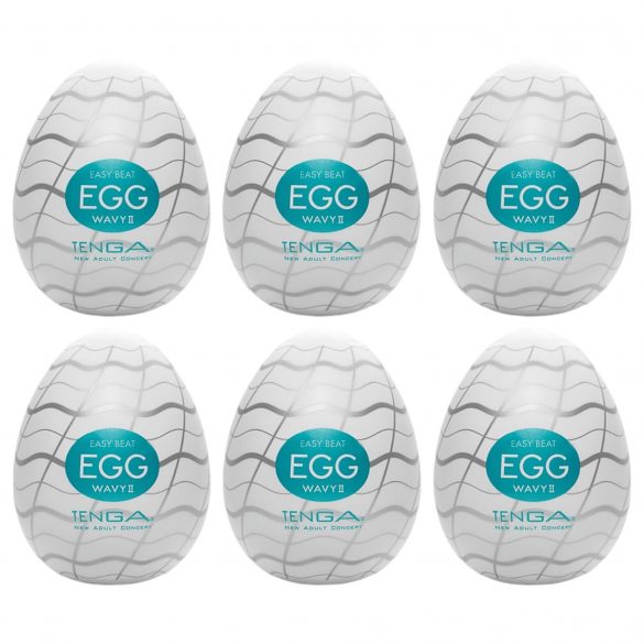 TENGA Egg Wavy II - ou masturbator (6 buc)