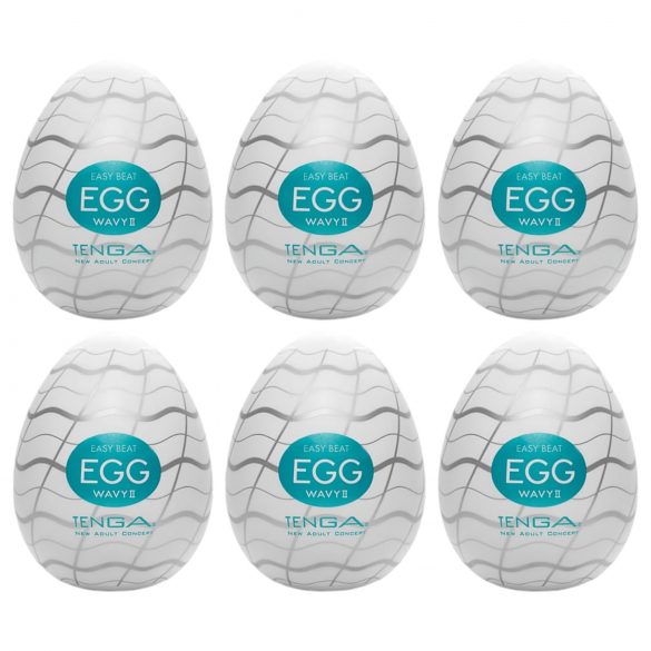 TENGA Egg Wavy II - ou masturbator (6 buc)